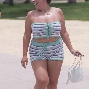 Lavender knit set‎